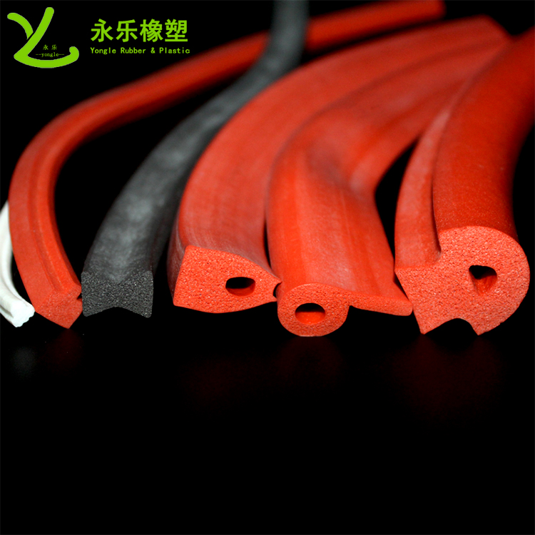 擠出發(fā)泡密封條，定制硅膠發(fā)泡密封條，耐高溫發(fā)泡硅膠密封條