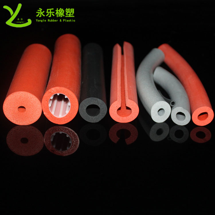 發(fā)泡硅膠管，擠出發(fā)泡硅膠管，耐高溫發(fā)泡硅膠管