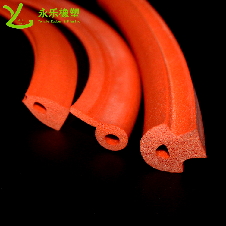 擠出發(fā)泡密封條，定制硅膠發(fā)泡密封條，耐高溫發(fā)泡硅膠密封條