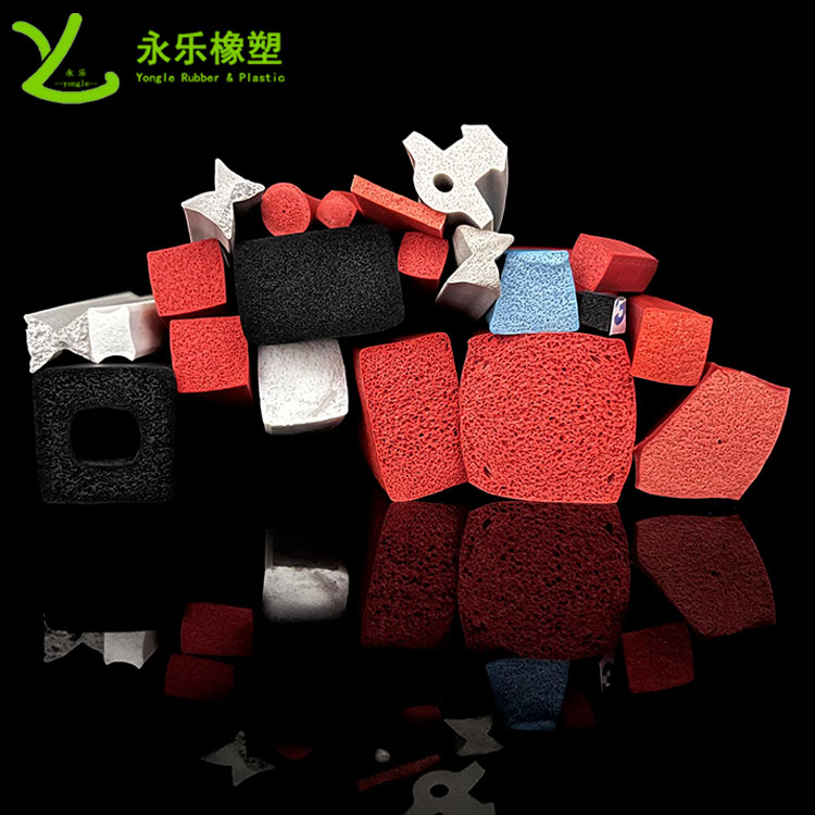 擠出發(fā)泡硅膠條，防水發(fā)泡硅膠條，耐高溫發(fā)泡硅膠條