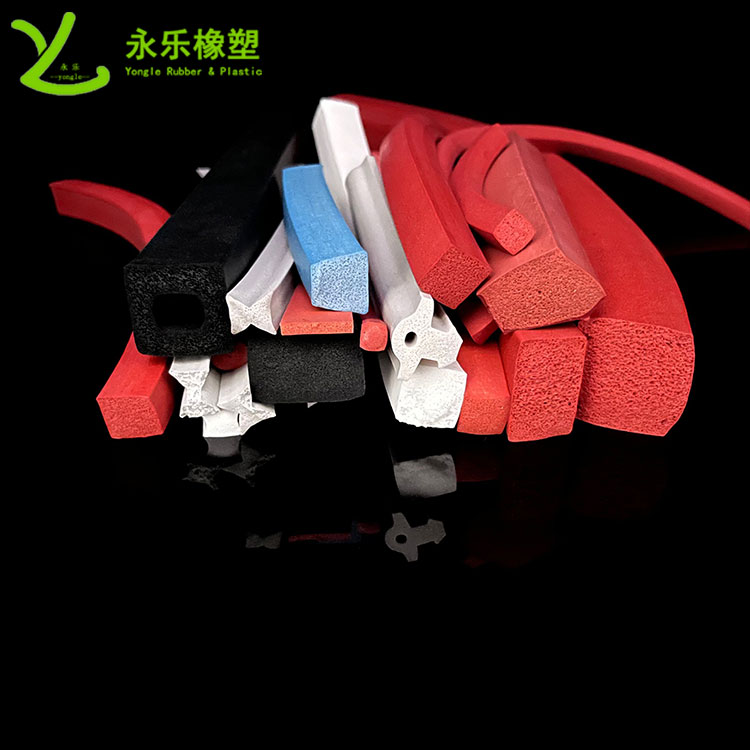 擠出發(fā)泡硅膠條，防水發(fā)泡硅膠條，耐高溫發(fā)泡硅膠條