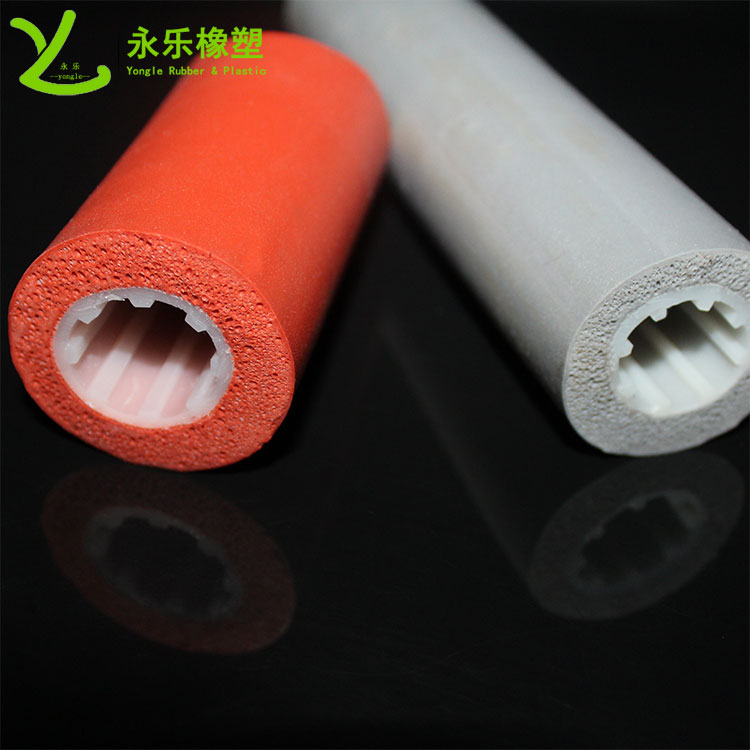 復(fù)合發(fā)泡硅膠管，耐高溫發(fā)泡硅膠管，保溫發(fā)泡硅膠管