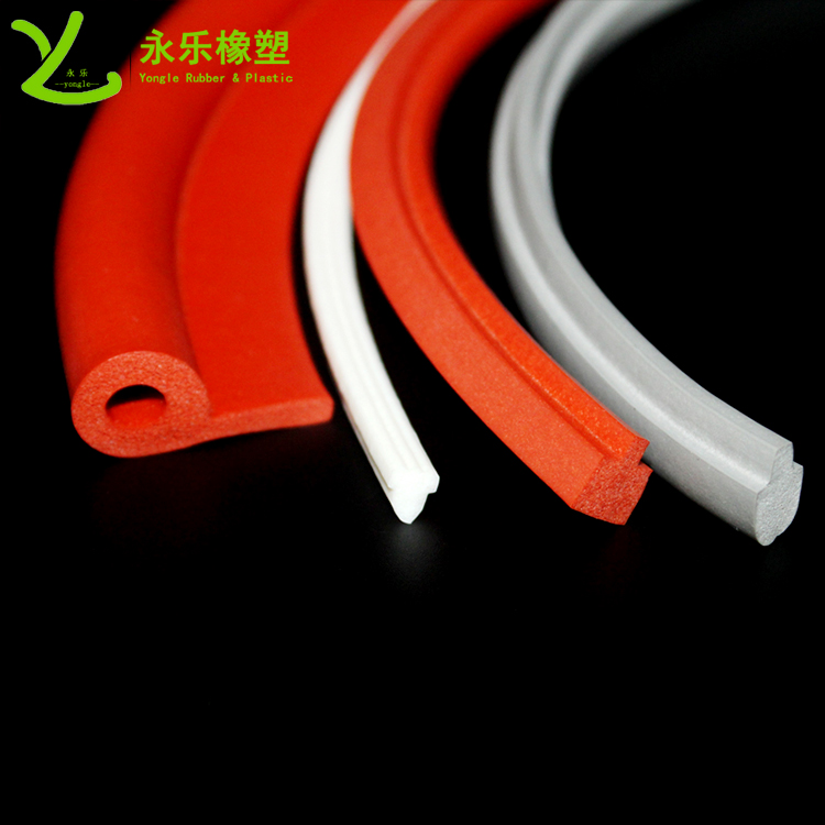擠出發(fā)泡密封條，定制硅膠發(fā)泡密封條，耐高溫發(fā)泡硅膠密封條
