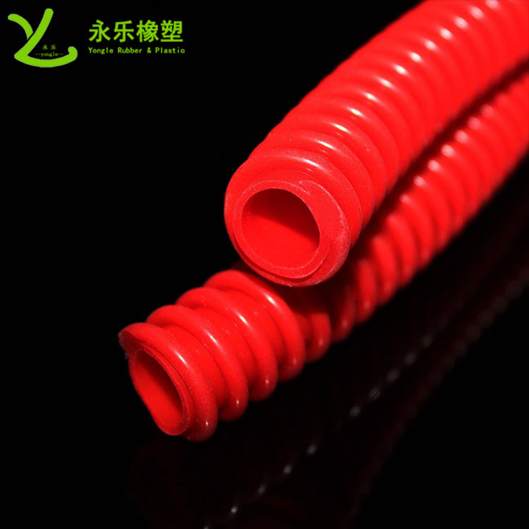 擠出醫(yī)用硅膠波紋管，紅色硅膠波紋管，耐高溫硅膠波紋管